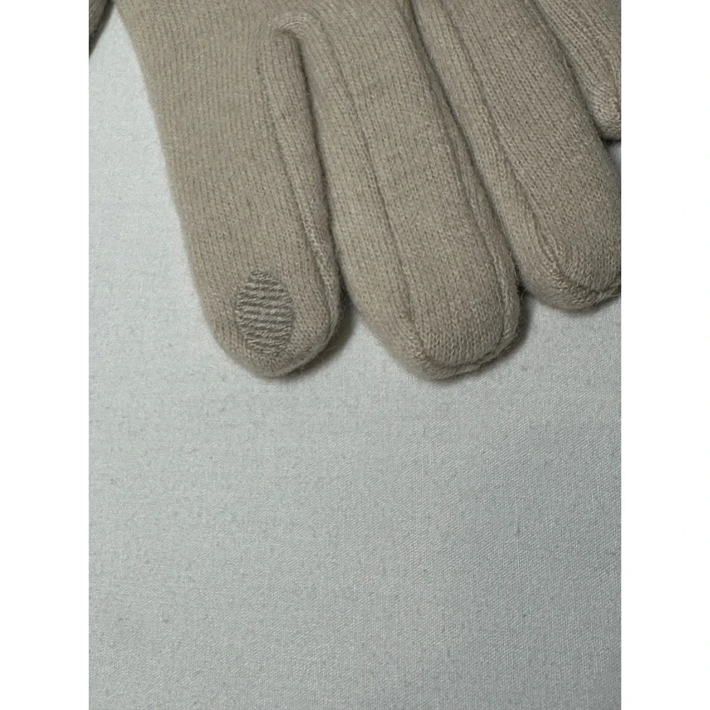 A New Day Womens Wool Blend Touchscreen Compatible Knit Gloves Oatmeal OS NWT
